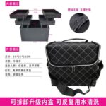 折叠大容量手提化妆箱多功能工具箱 - 图片 7