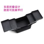 折叠大容量手提化妆箱多功能工具箱 - 图片 3
