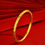 爆闪碎冰冰素圈手镯 闭口实心 - 图片 2