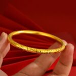 爆闪碎冰冰素圈手镯 闭口实心 - 图片 3